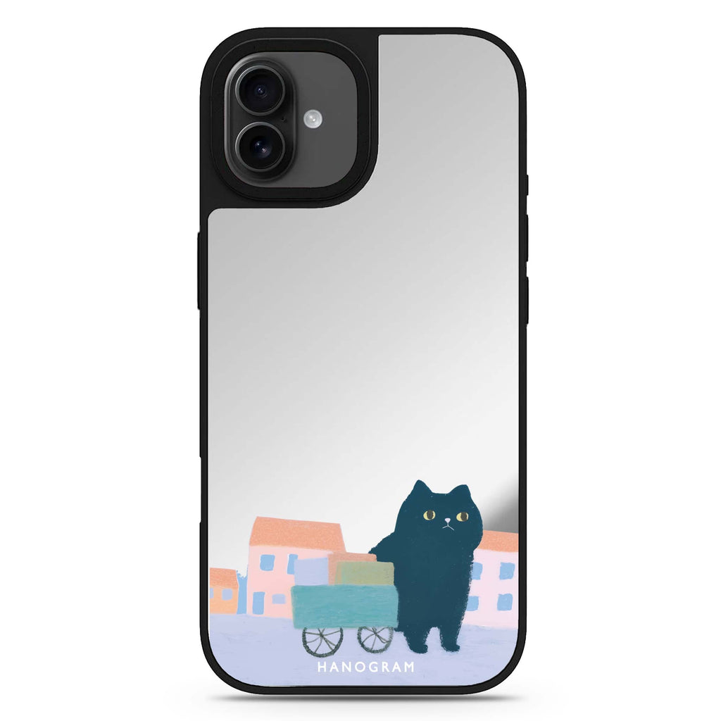 Purrfect New Home black cat lucky black cat black cat iPhone 17 mirror case