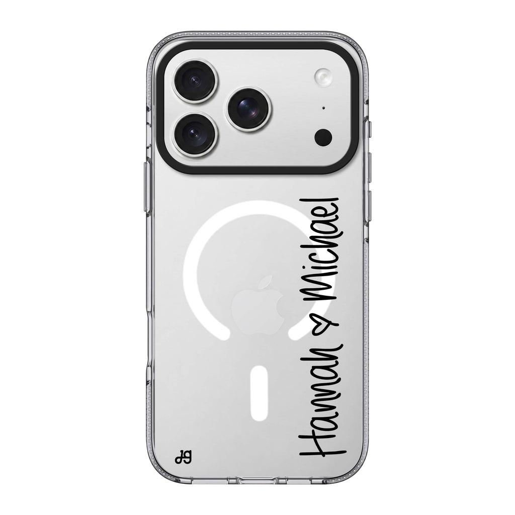 Vertical Names Ultra Clear Case