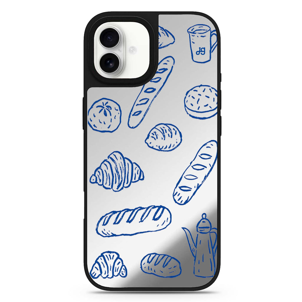 Blue Ink Boulangerie iPhone 17 Mirror Case - View 1