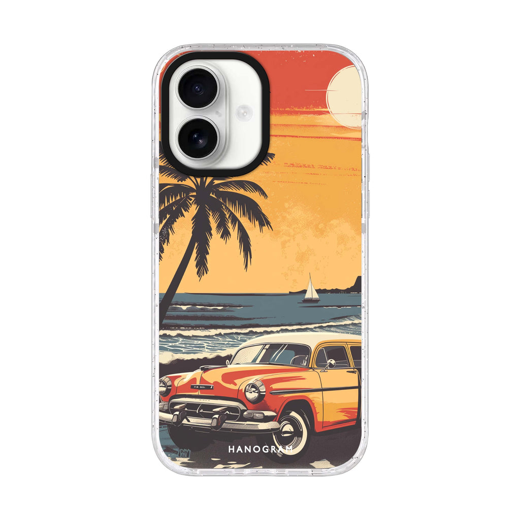 Ocean Waves iPhone 17 ultra clear MagSafe case, front product view