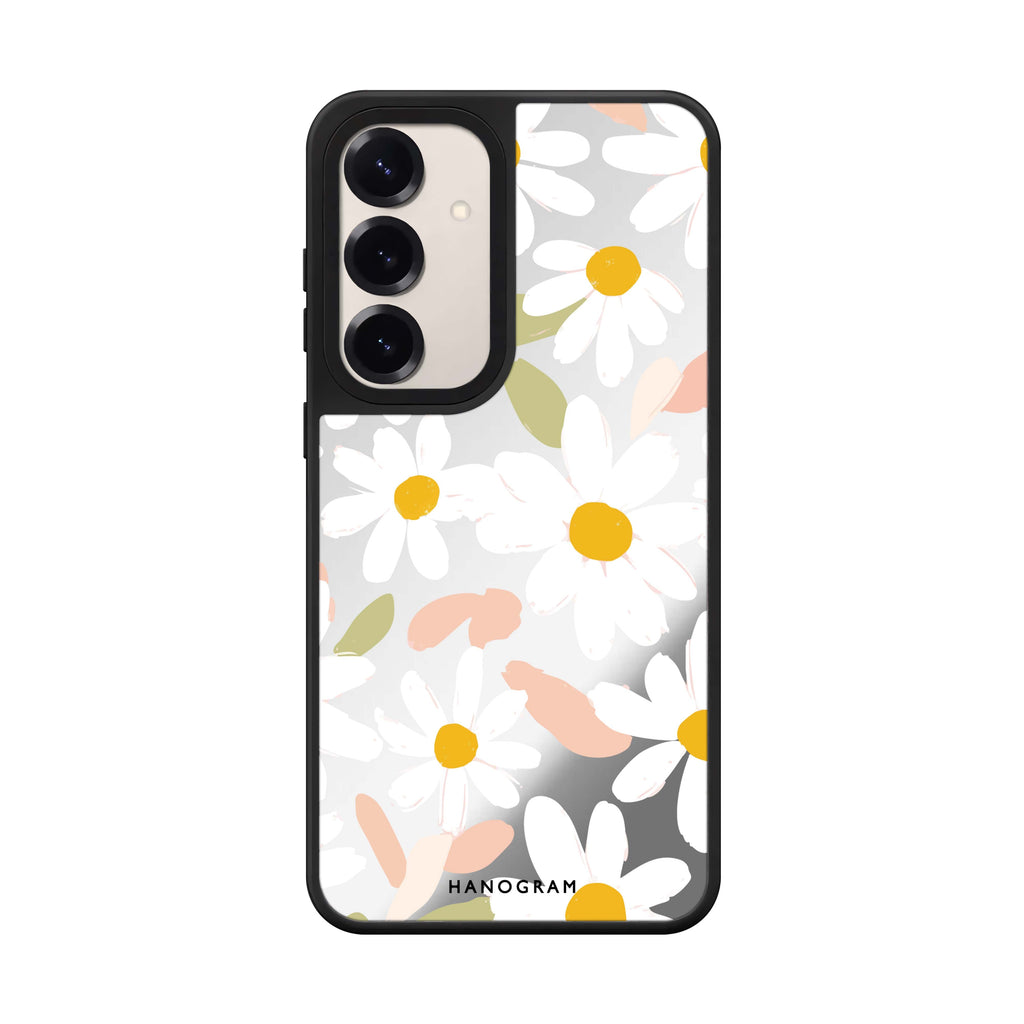 Blush Daisy Field Mirror Case