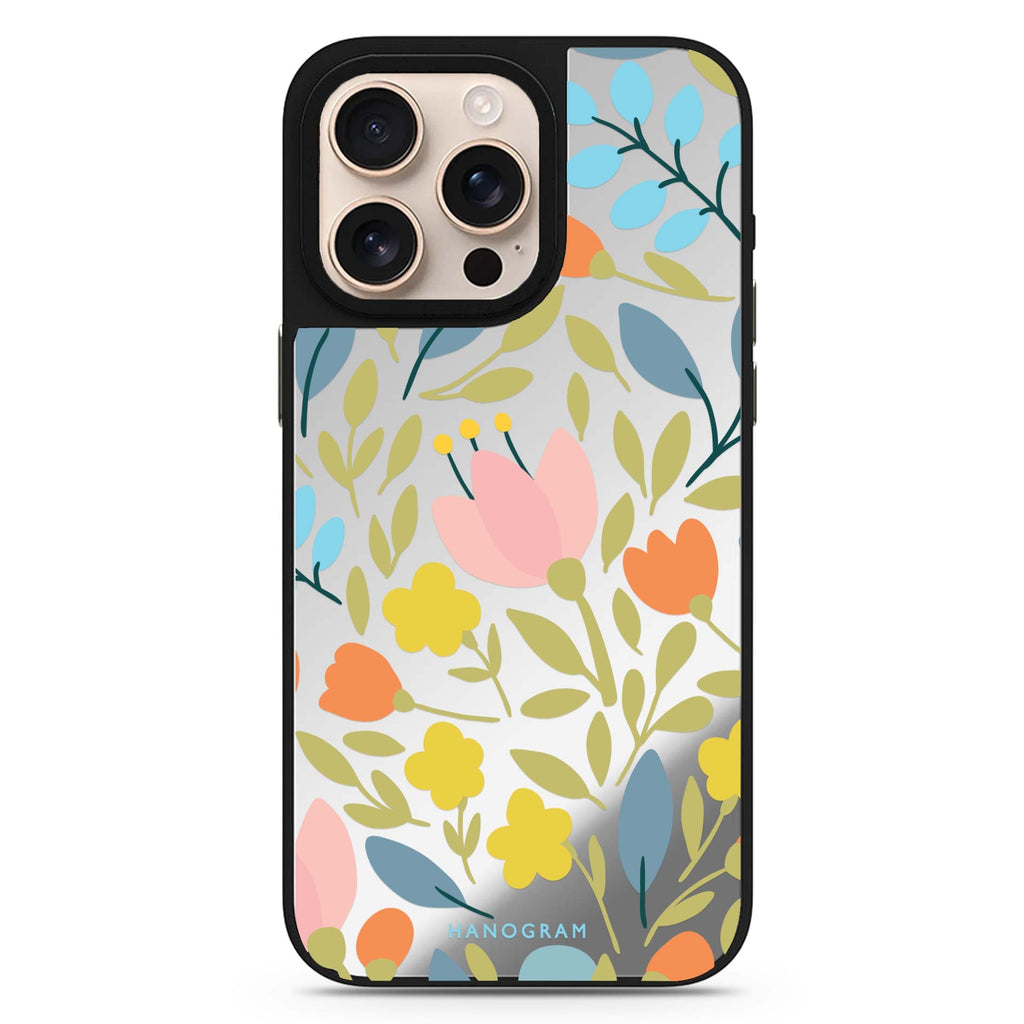 Floral Design 1 floral design iPhone 16/15/14 Pro Max & Pro mirror case
