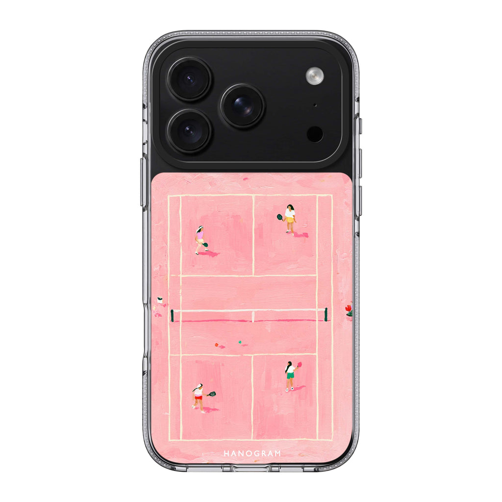 Rally in Rose Pink iPhone 18 Pro Max Ultra Clear Case - Image 1