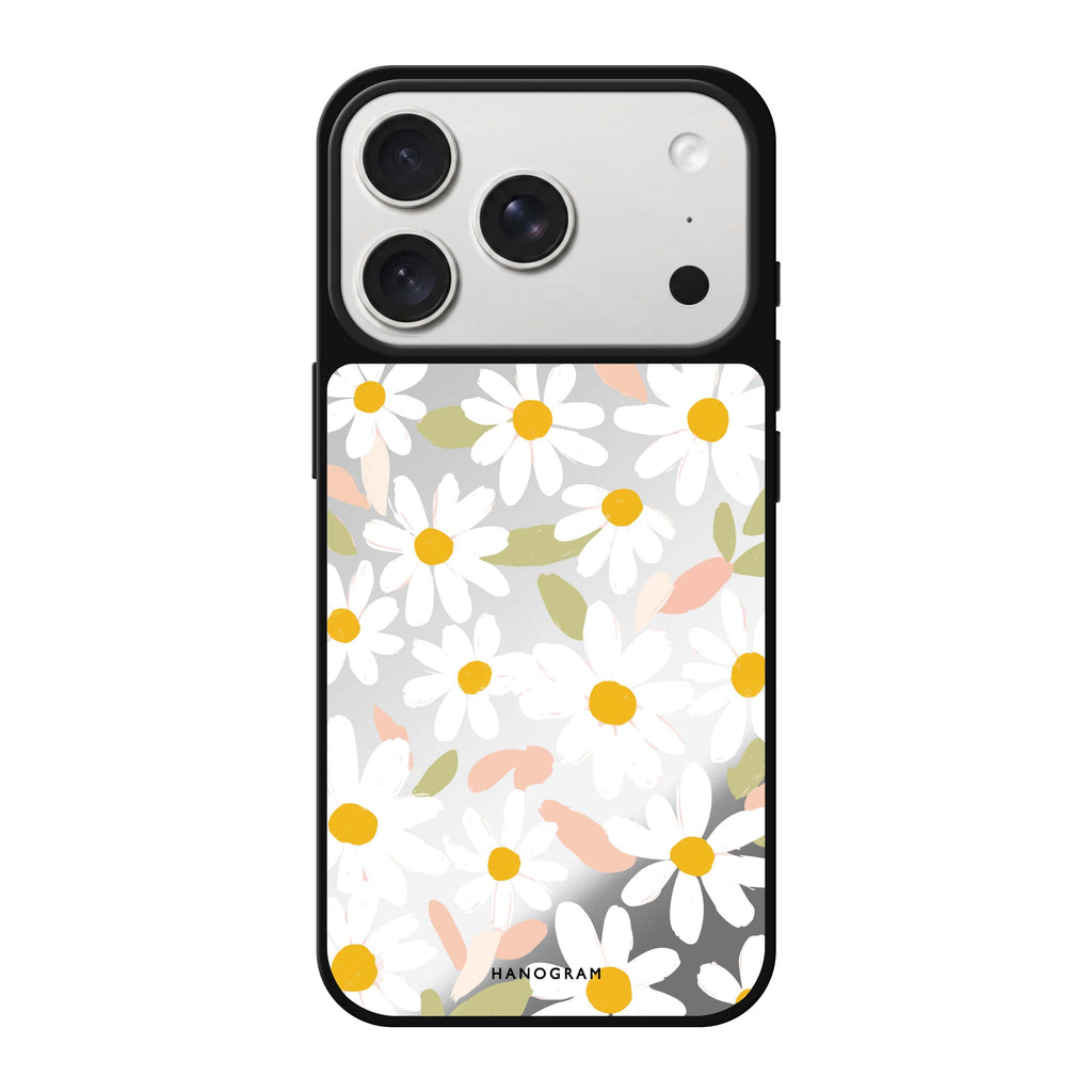 Blush Daisy Field pink flower floral nature iPhone 18 Pro Max mirror case