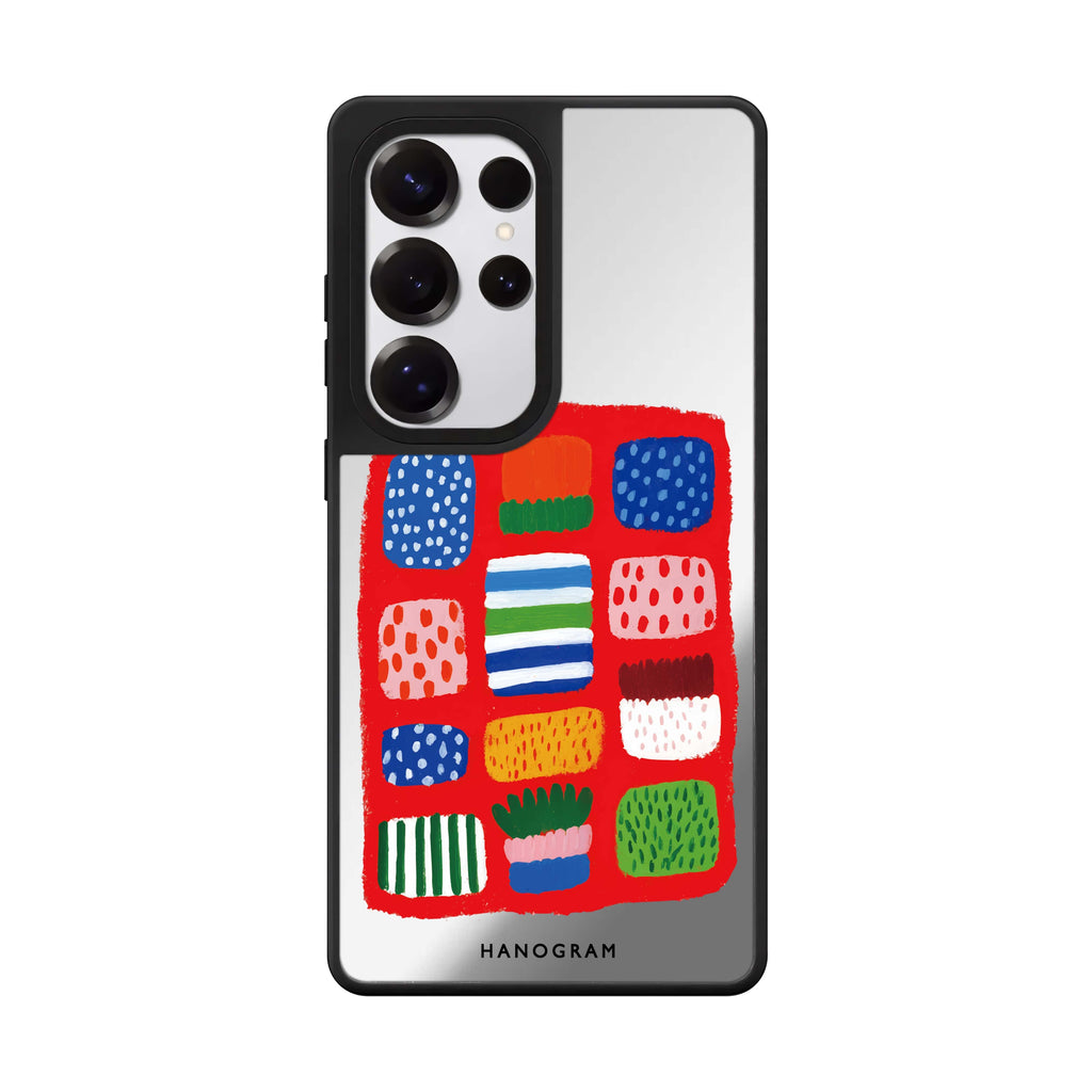 Tropical Candy Lines Mirror Case