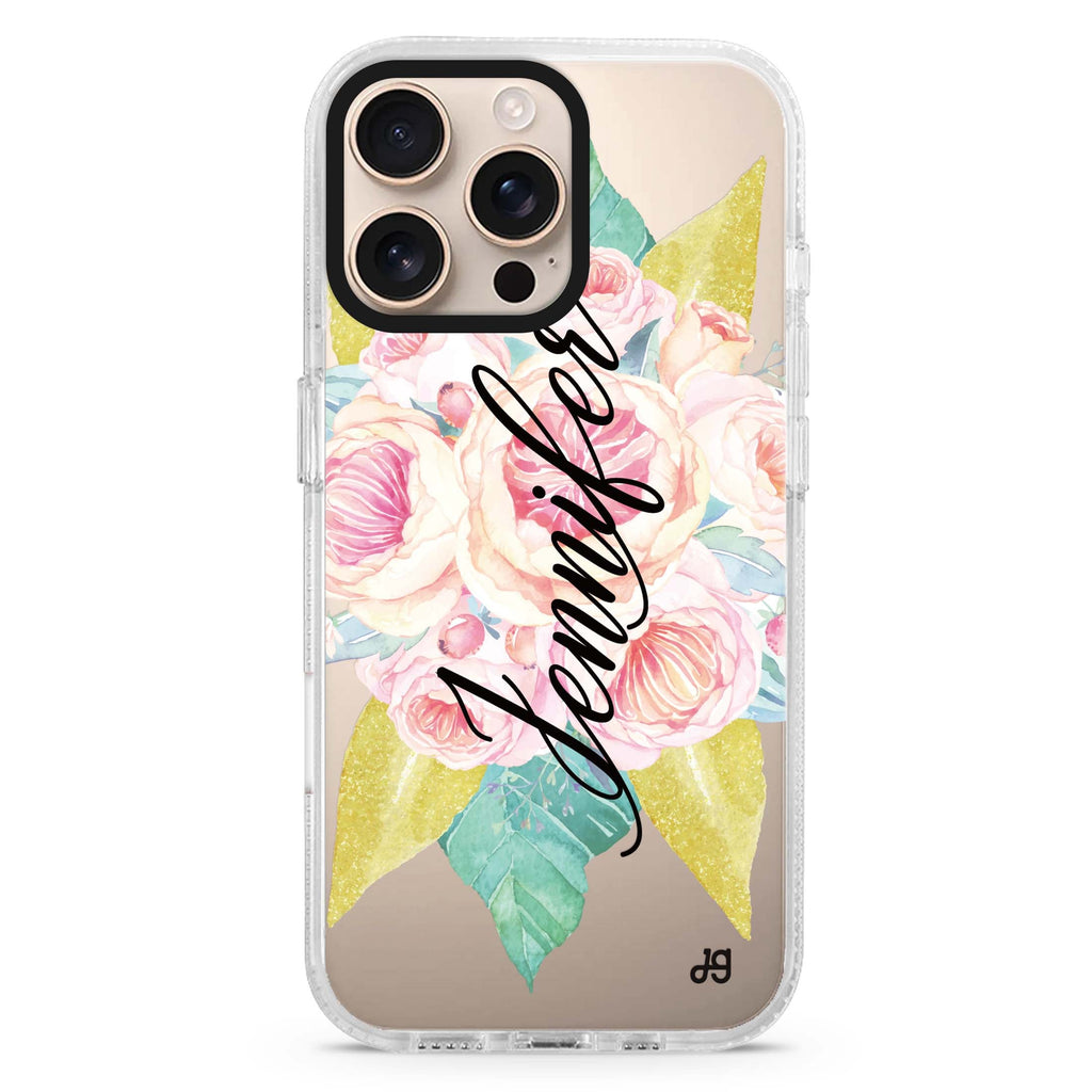 Abloom Rose MagSafe Compatible iPhone 16 Pro Ultra Clear Case - Personalized and Stylish Protection
