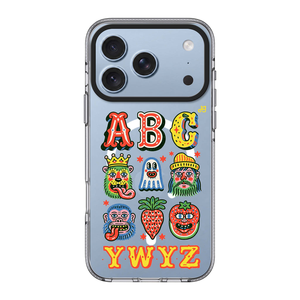 Oddball Alphabet Parade iPhone 18 Pro Max Ultra Clear Case - Image 1