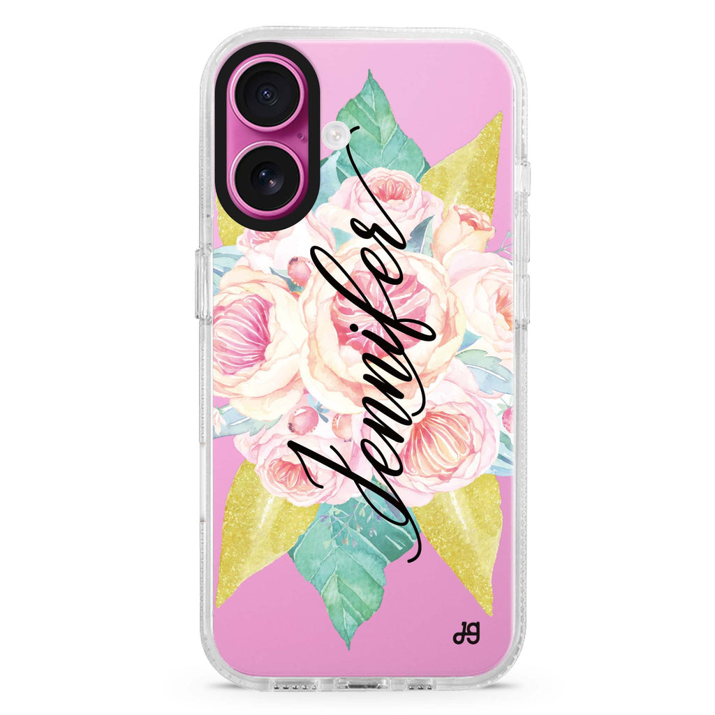 Abloom Rose MagSafe Compatible iPhone 16 Ultra Clear Case - Personalized and Stylish Protection