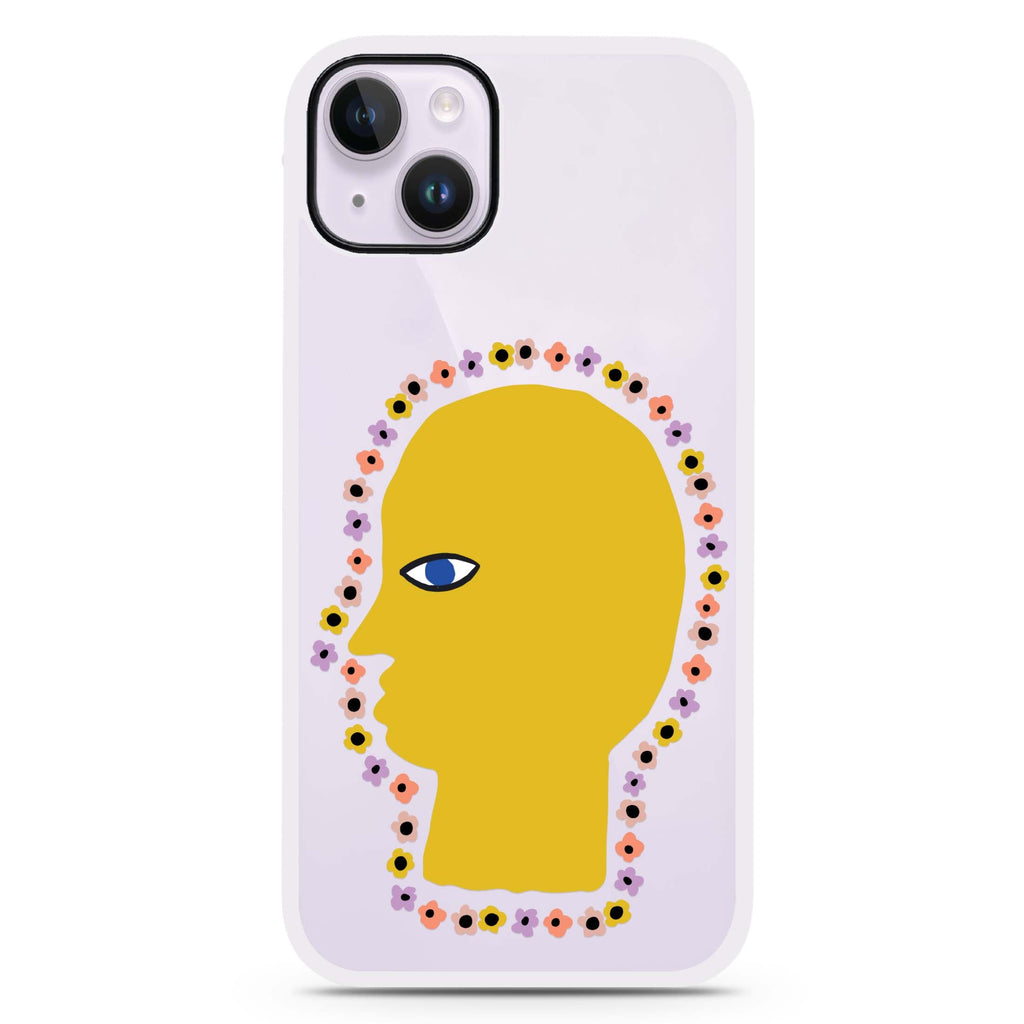 Floral Brain iPhone 15 Impact Guard Bumper Case