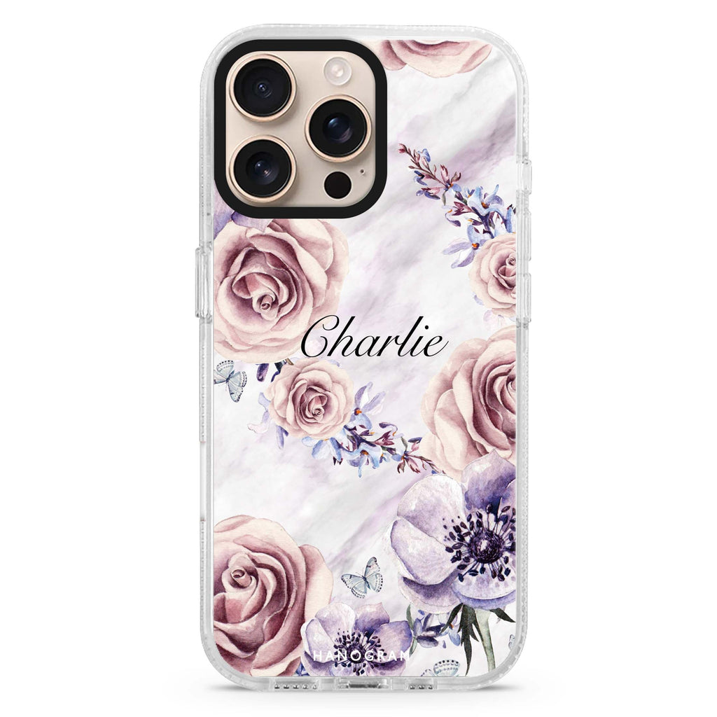 Black Marble – Deep Love MagSafe Compatible iPhone 16 Pro Ultra Clear Case - Personalized and Stylish Protection