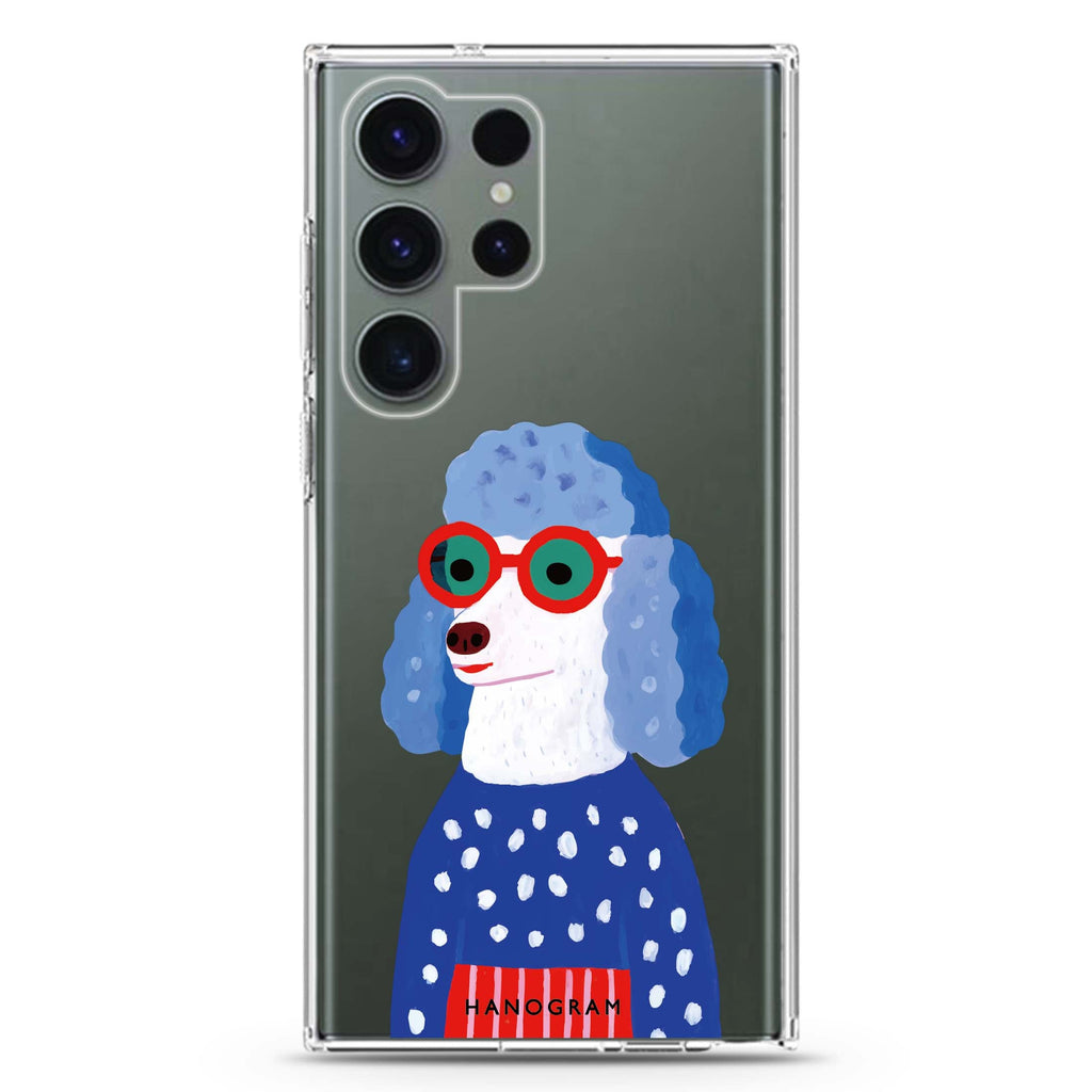 Groove Doggo Samsung Galaxy S26/S25/S24/S23/S22 Ultra ultra clear case, transparent design, main view