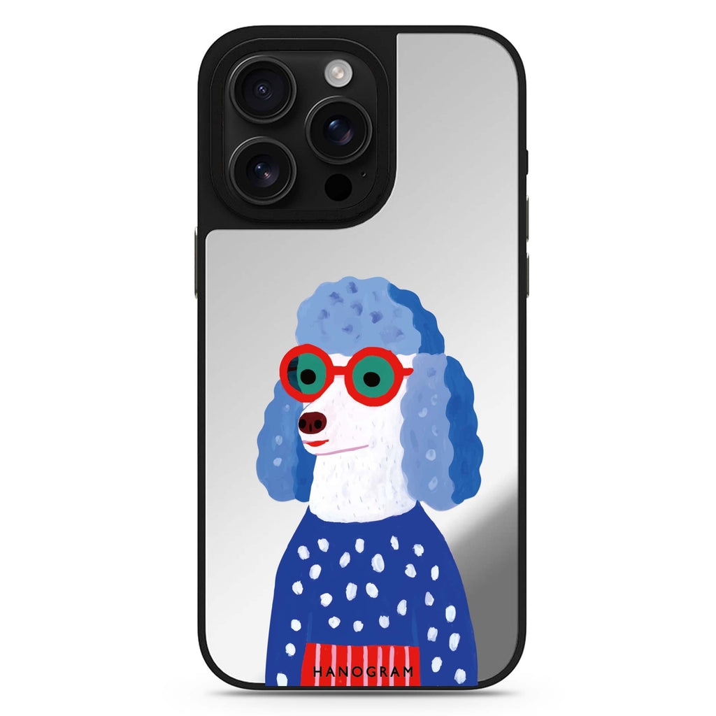 Groove Doggo dog design iPhone 16/15/14 Pro Max & Pro mirror case