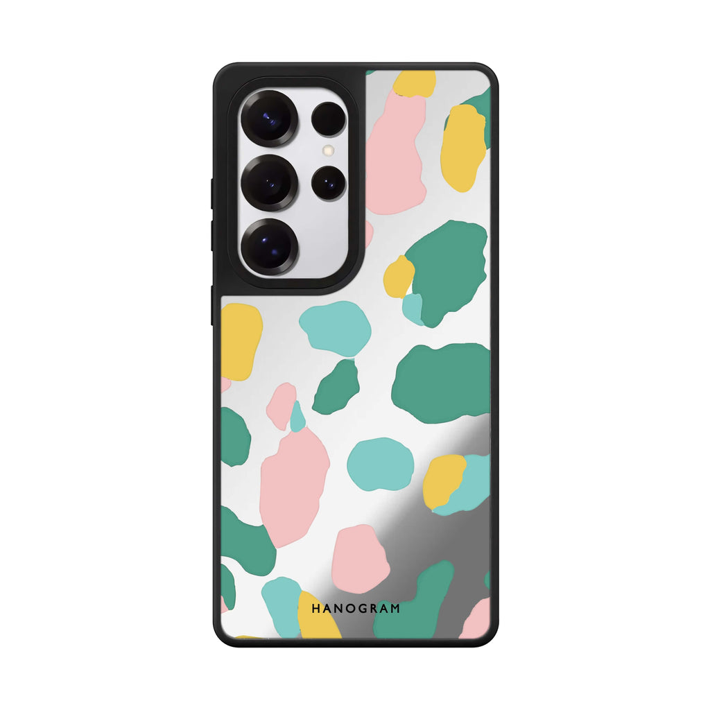 Cotton Candy Leopard Mirror Case
