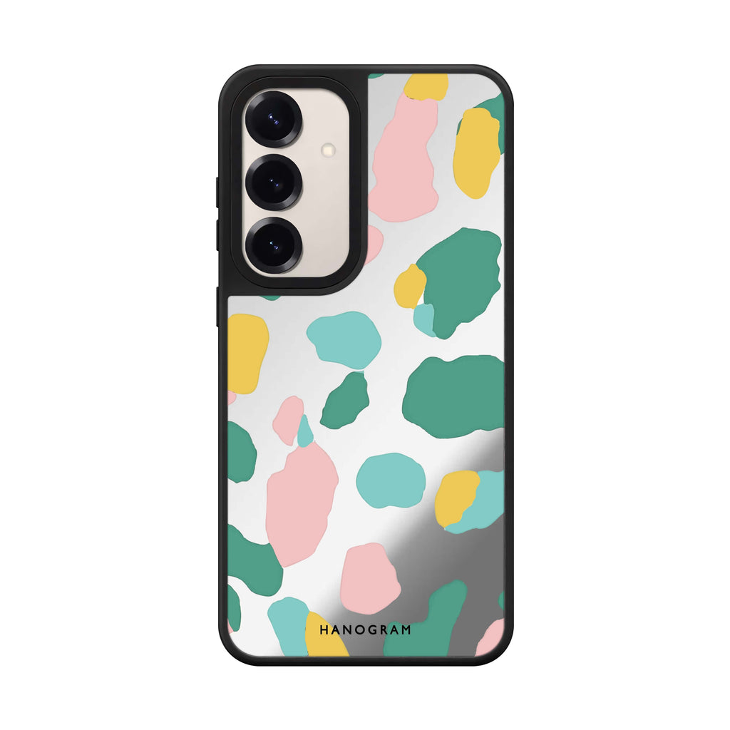 Cotton Candy Leopard Mirror Case