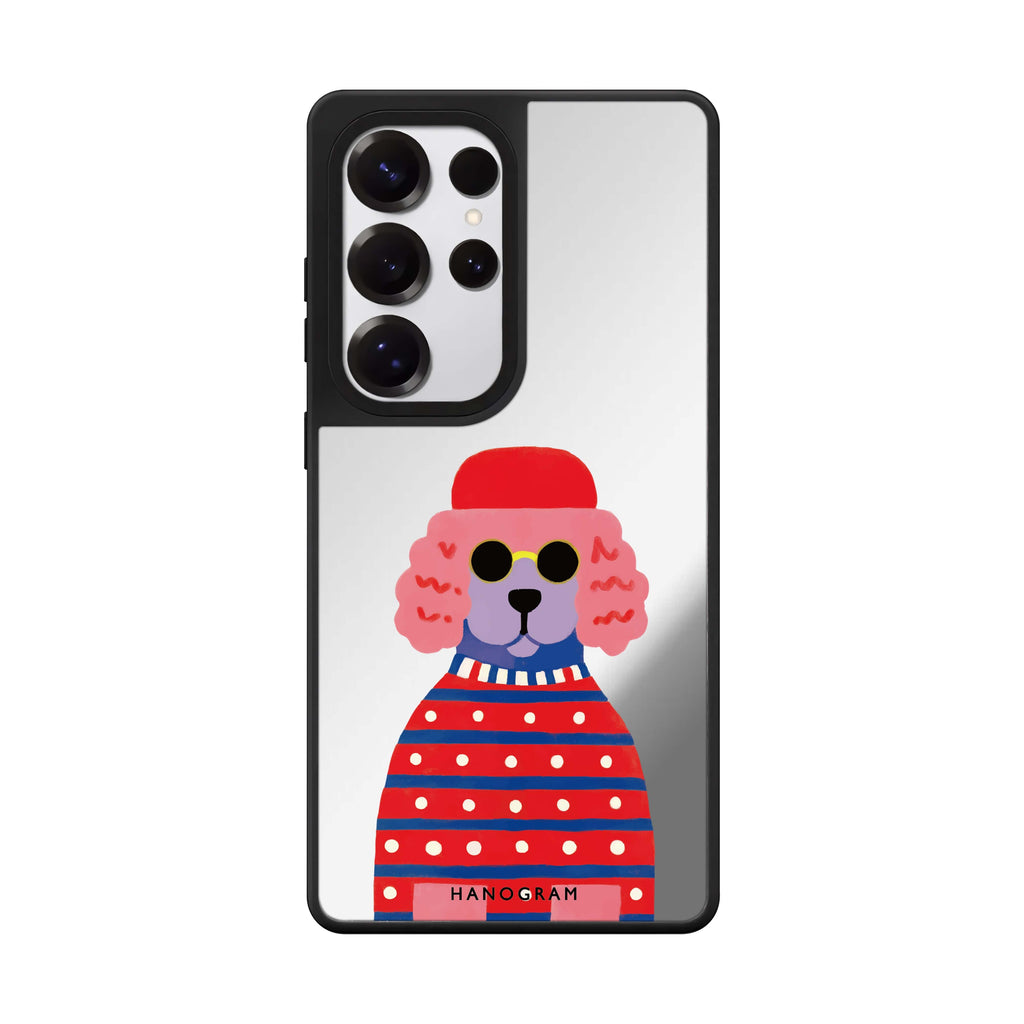 Groovy Poodle Mirror Case