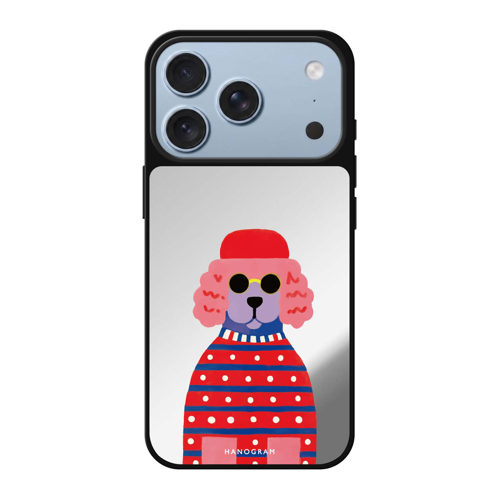 Groovy Poodle dog animal cute iPhone 18 Pro Max mirror case