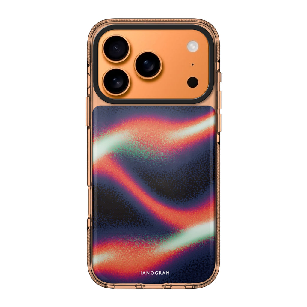 Neon Drift graphic sparkle bright iPhone 17 Pro Max ultra clear case