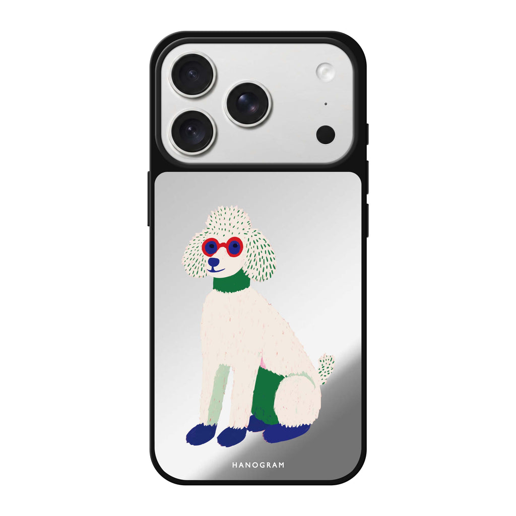 Peace & Poodle dog animal cute iPhone 18 Pro Max mirror case