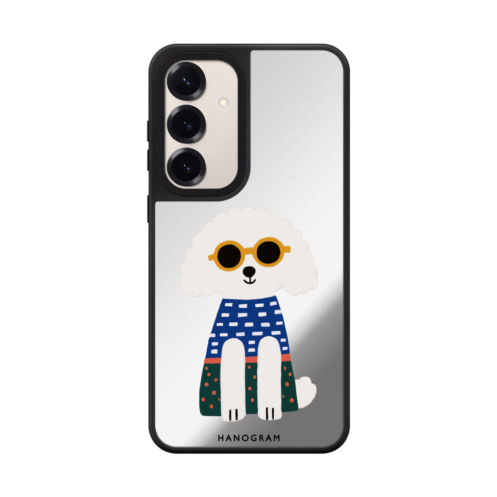Poodle Peace Vibes Mirror Case