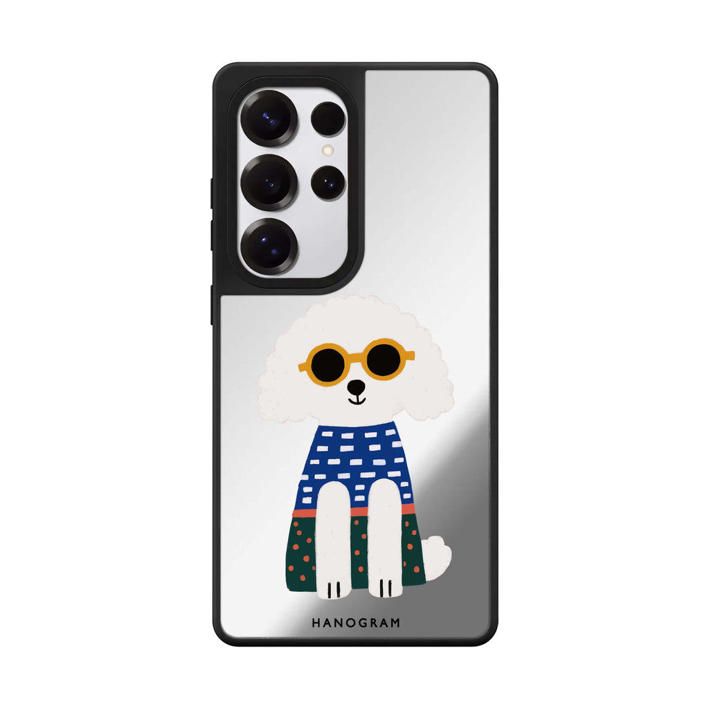 Poodle Peace Vibes Mirror Case
