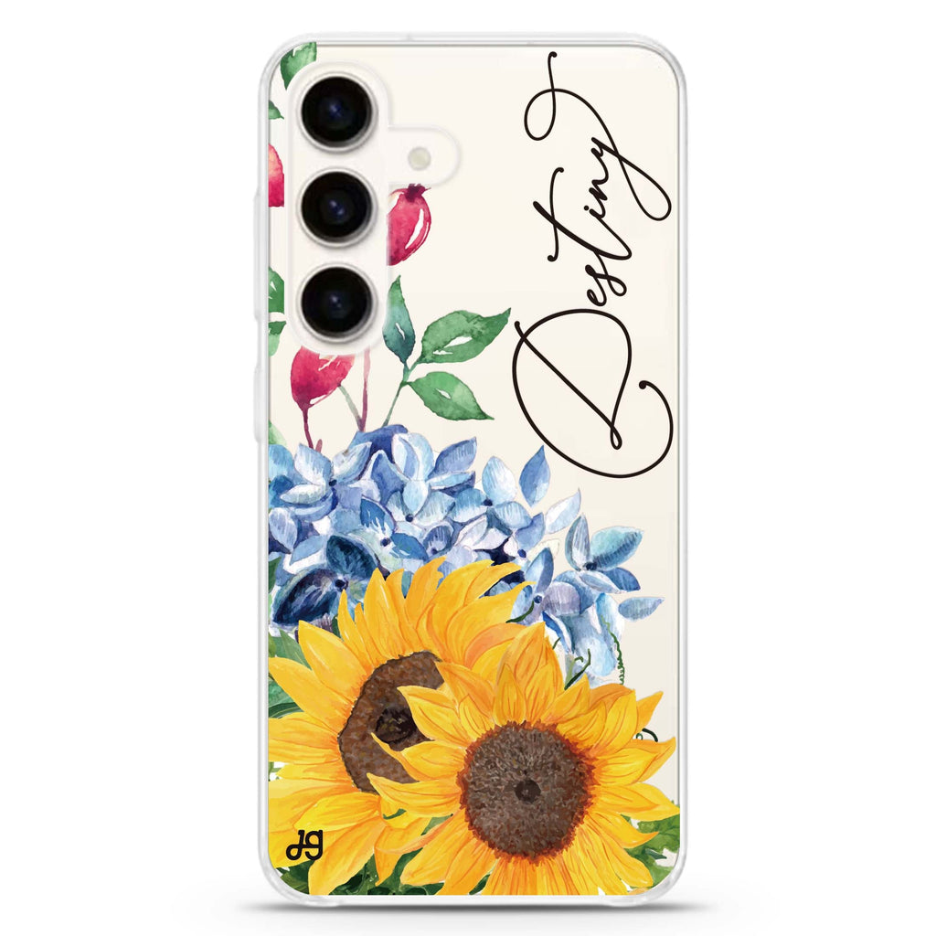 Blooming Sunflower Samsung Galaxy Ultra Clear Case