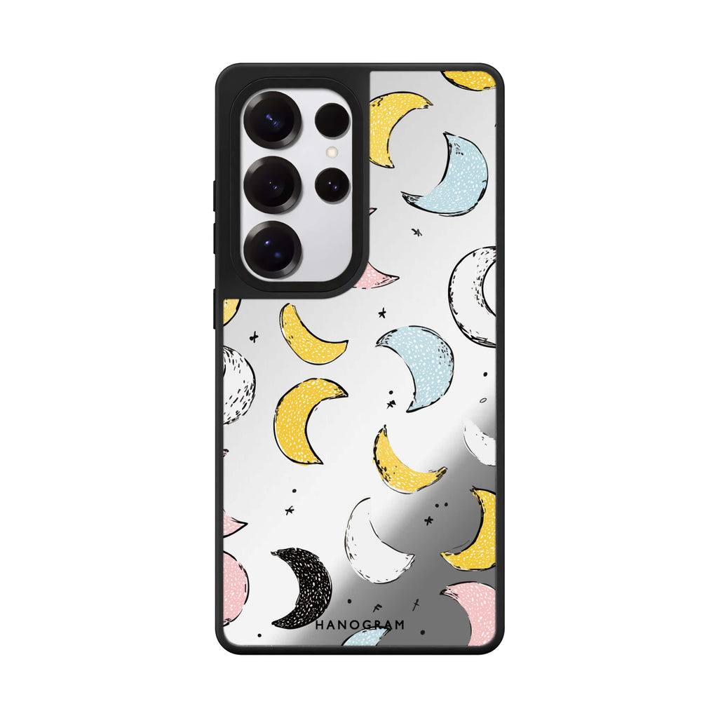 Dreamy Moon Doodles Mirror Case