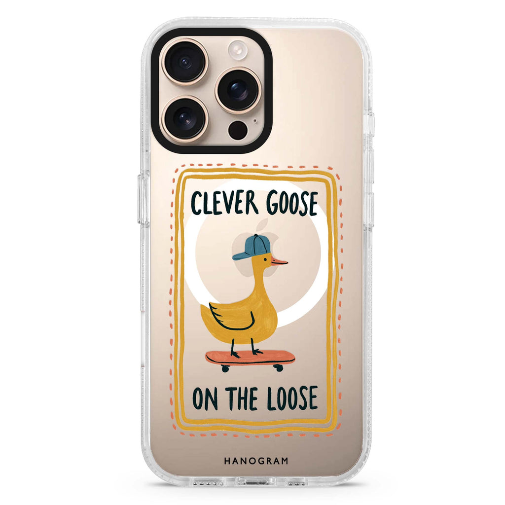 Goose on the Roll MagSafe Compatible Ultra Clear Case for iPhone 16 Pro Max - main view