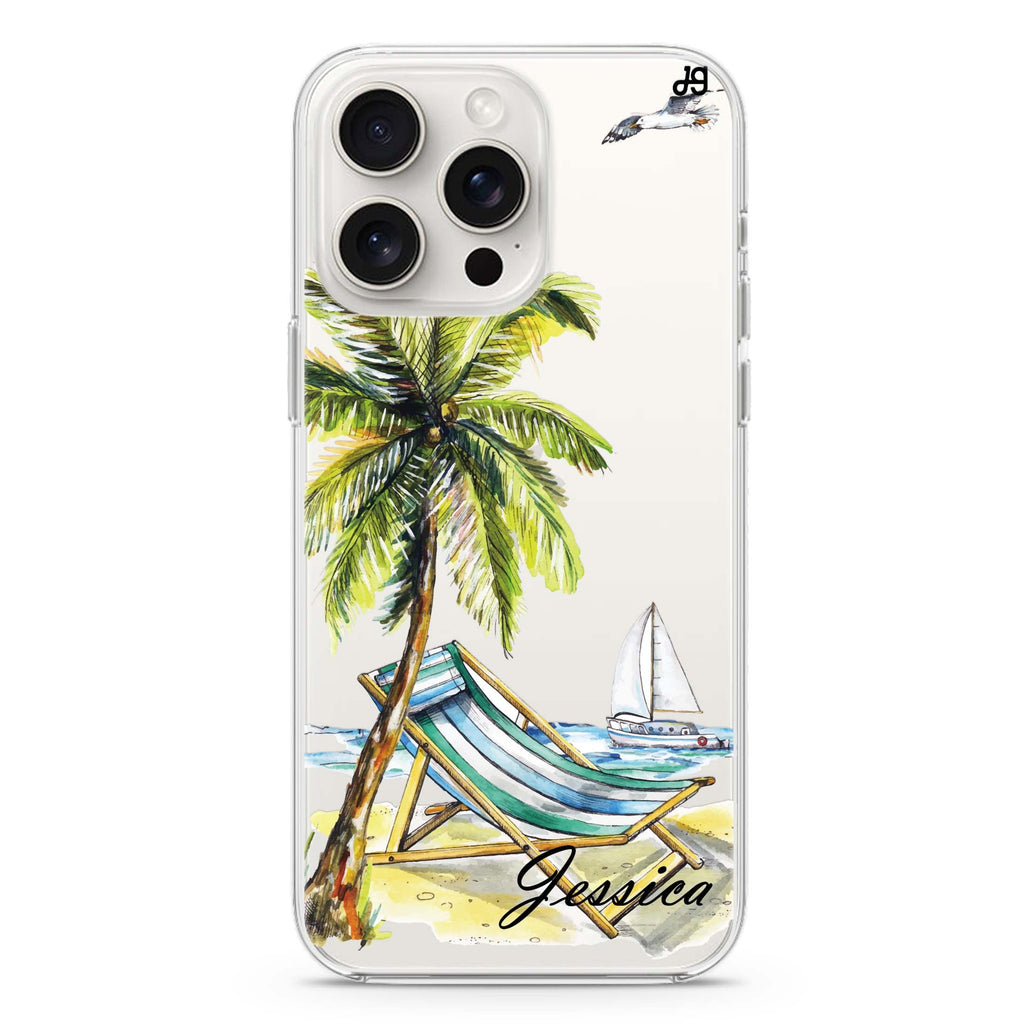 Summer on the beach iPhone 15 Pro Max Ultra Clear Case
