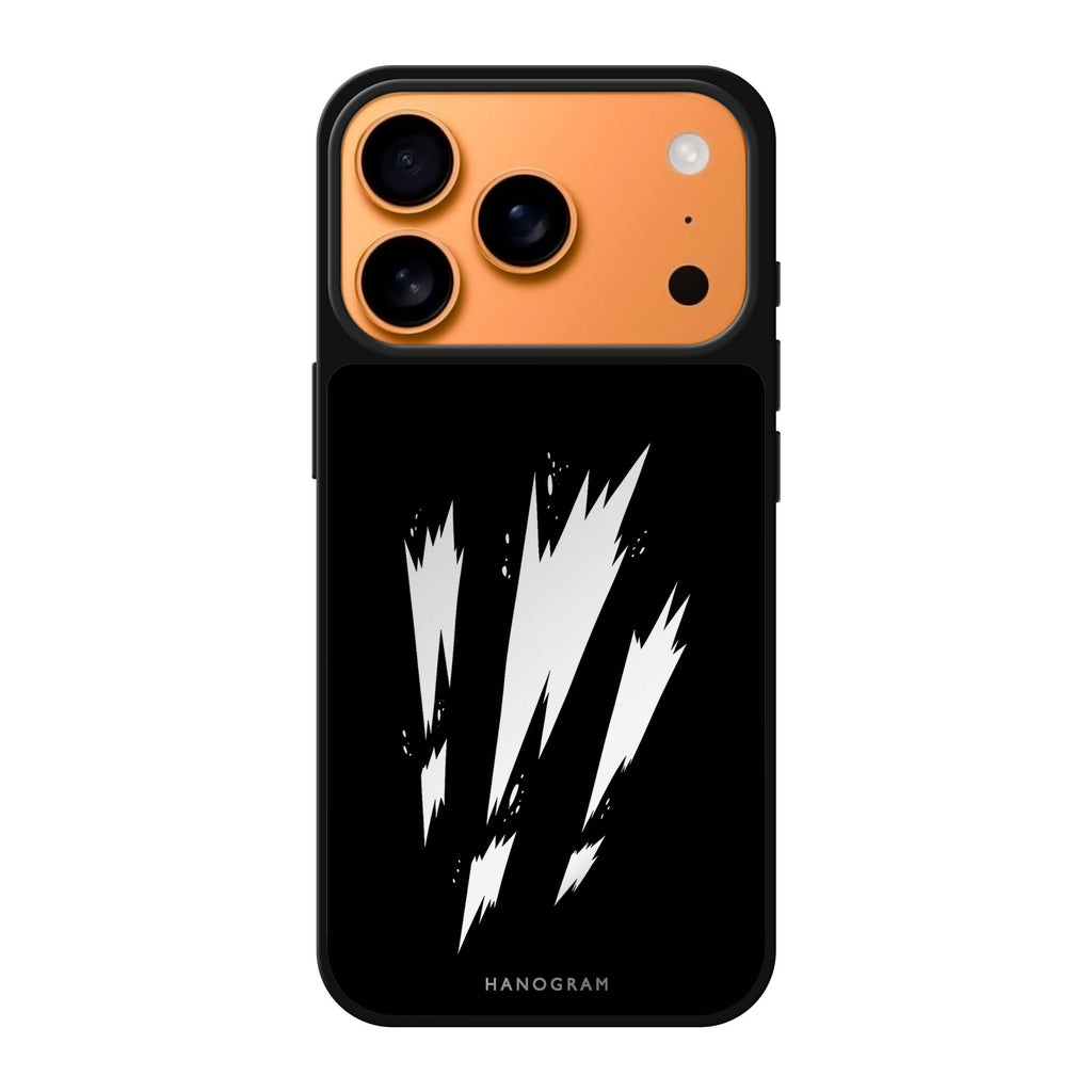 White Voltage iPhone 17 Pro Max Mirror Case - design view 1