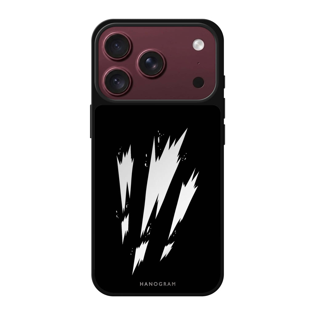 White Voltage iPhone 18 Pro Max Mirror Case - design view 1