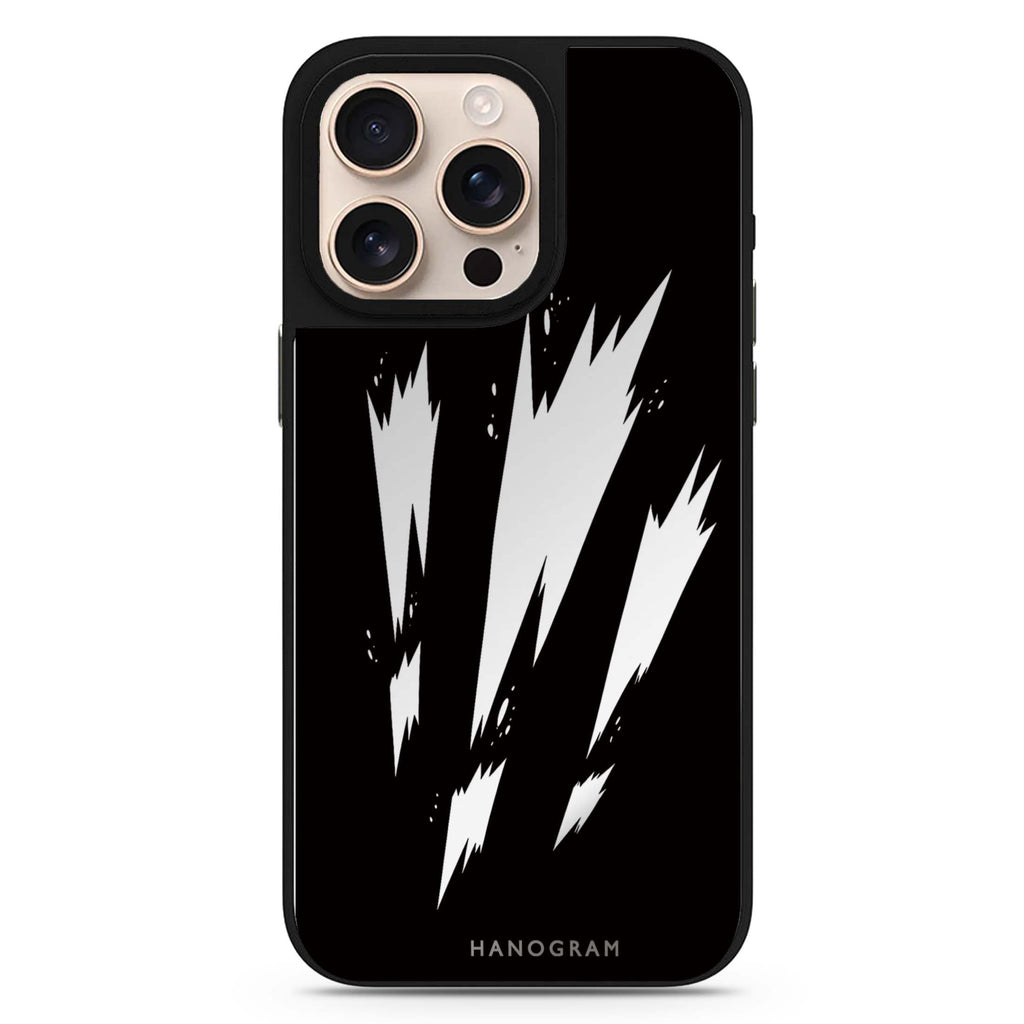 White Voltage iPhone Mirror Case – design view 1