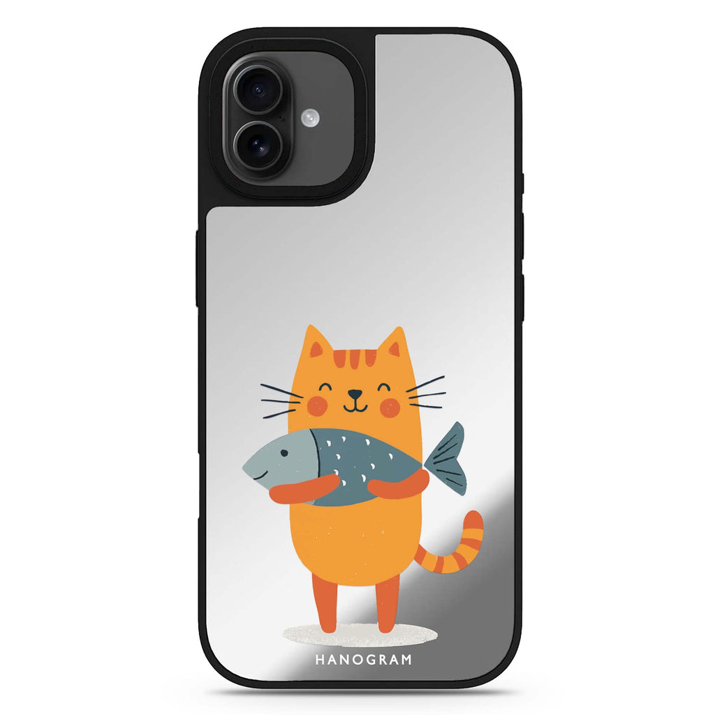 Big Catch Kitty black cat lucky black cat black iPhone 17 mirror case