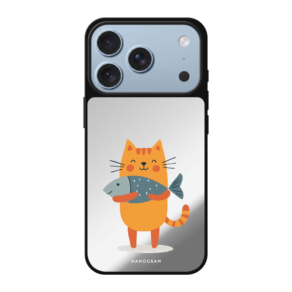 Big Catch Kitty cat animal cute iPhone 18 Pro Max mirror case