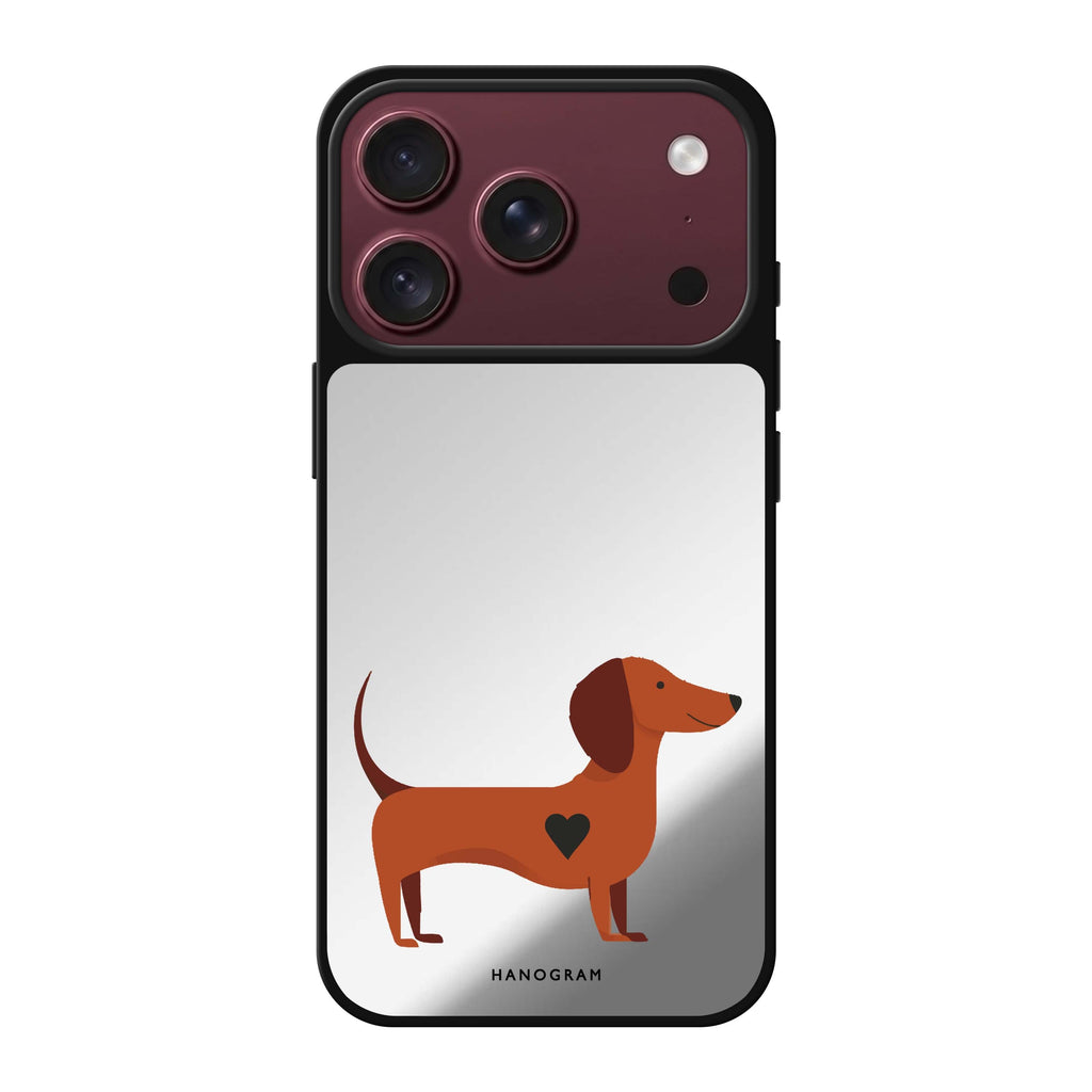Little Longbody Love valentines heart animal romantic iPhone 18 Pro Max mirror case