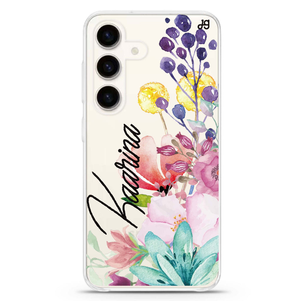 Precious Garden Florals Samsung Galaxy Ultra Clear Case