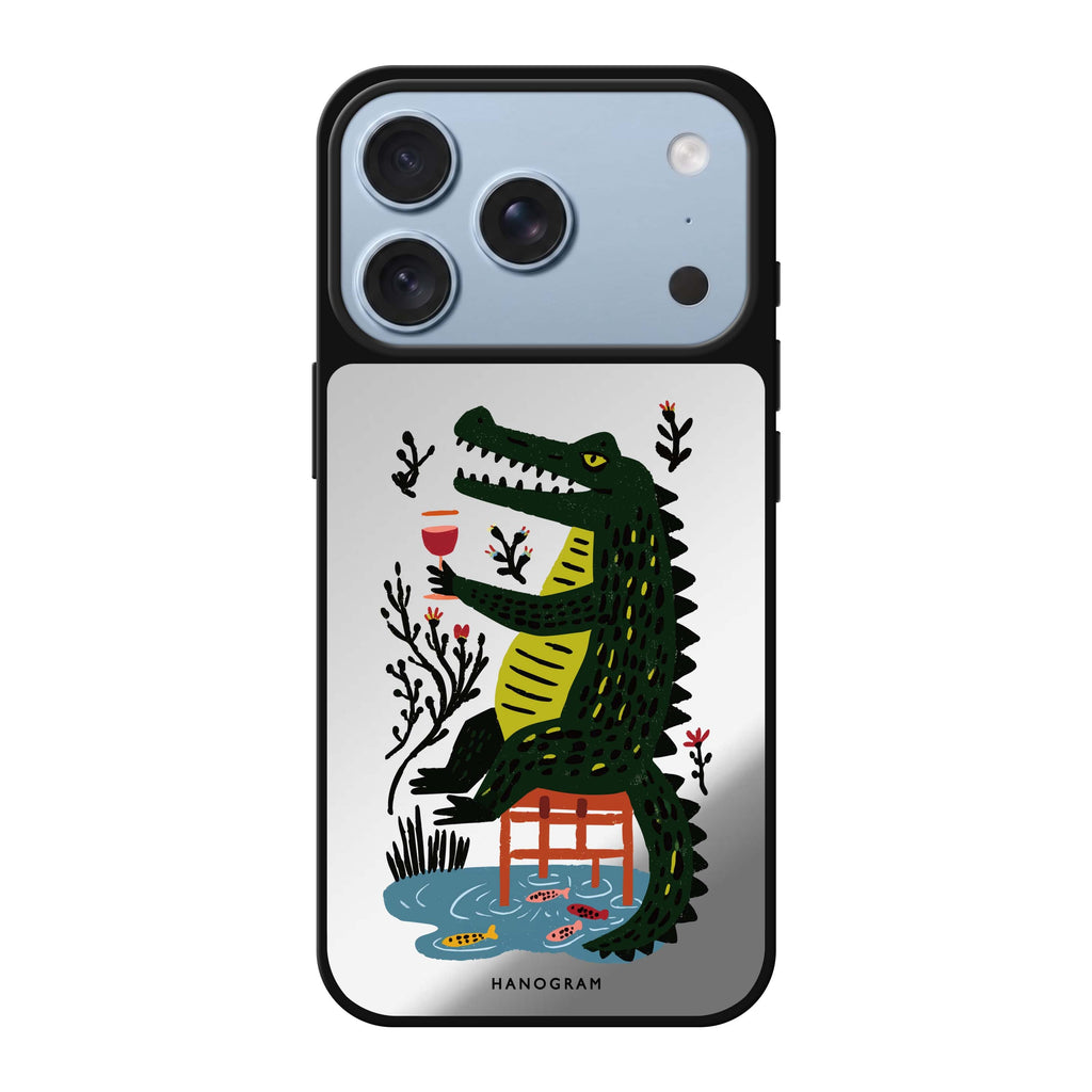 Crocodile in Still Life crocodile animal iPhone 18 Pro Max mirror case