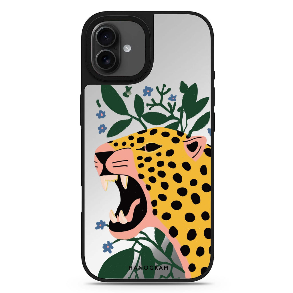 Checkmate Leopard leopard print iPhone 17 mirror case