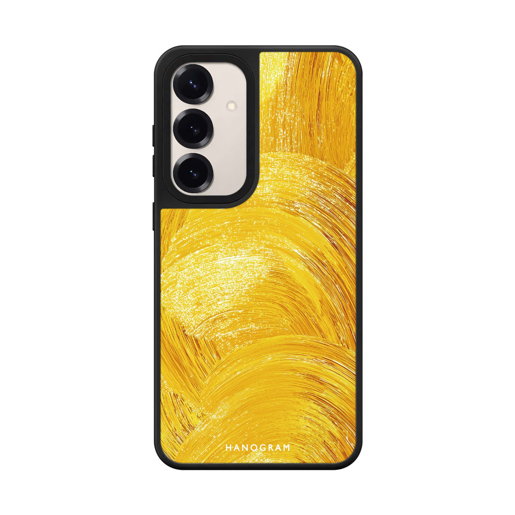 Golden Strokes Mirror Case