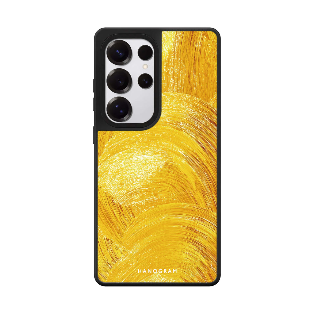 Golden Strokes Mirror Case