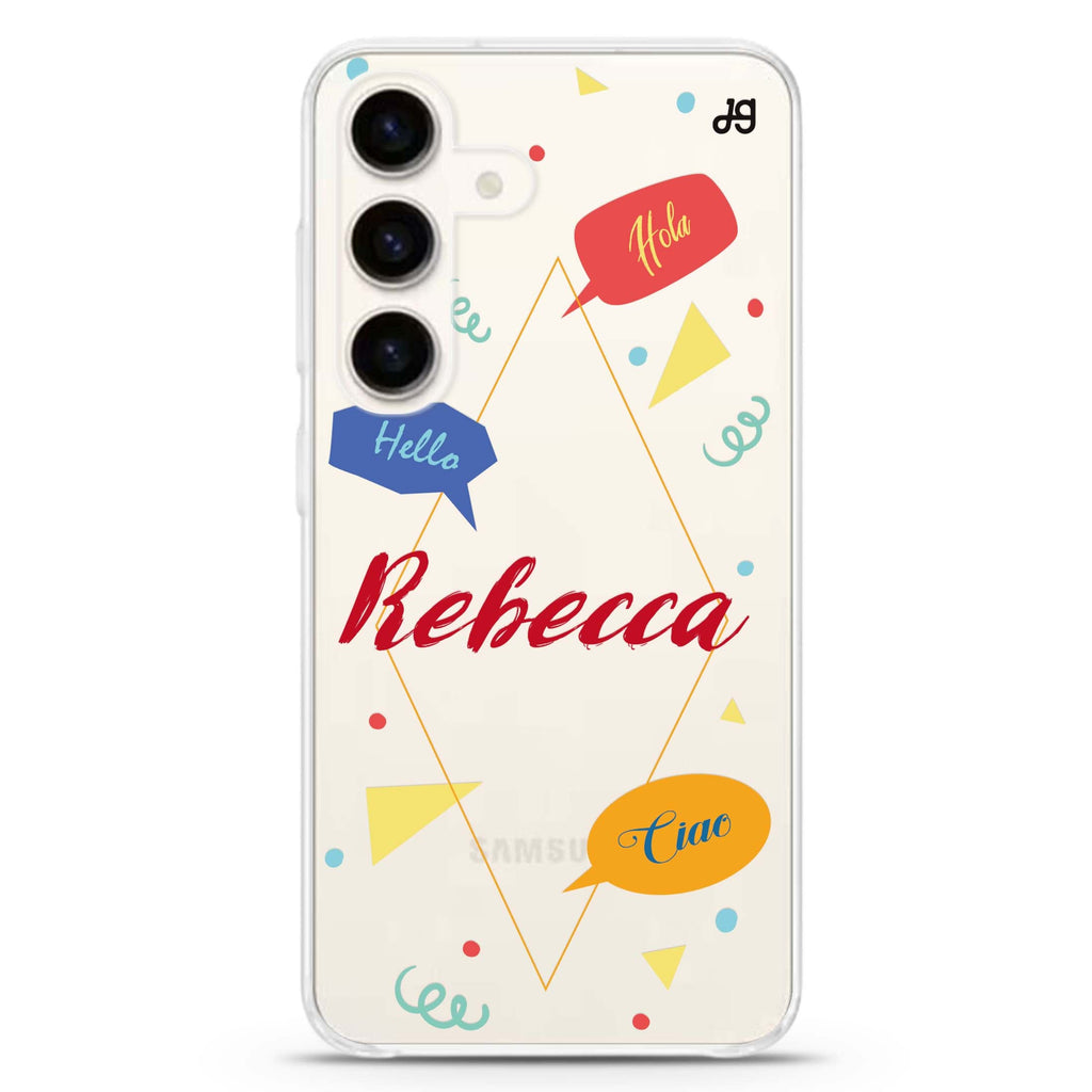 Communicate Fun Samsung Galaxy Ultra Clear Case