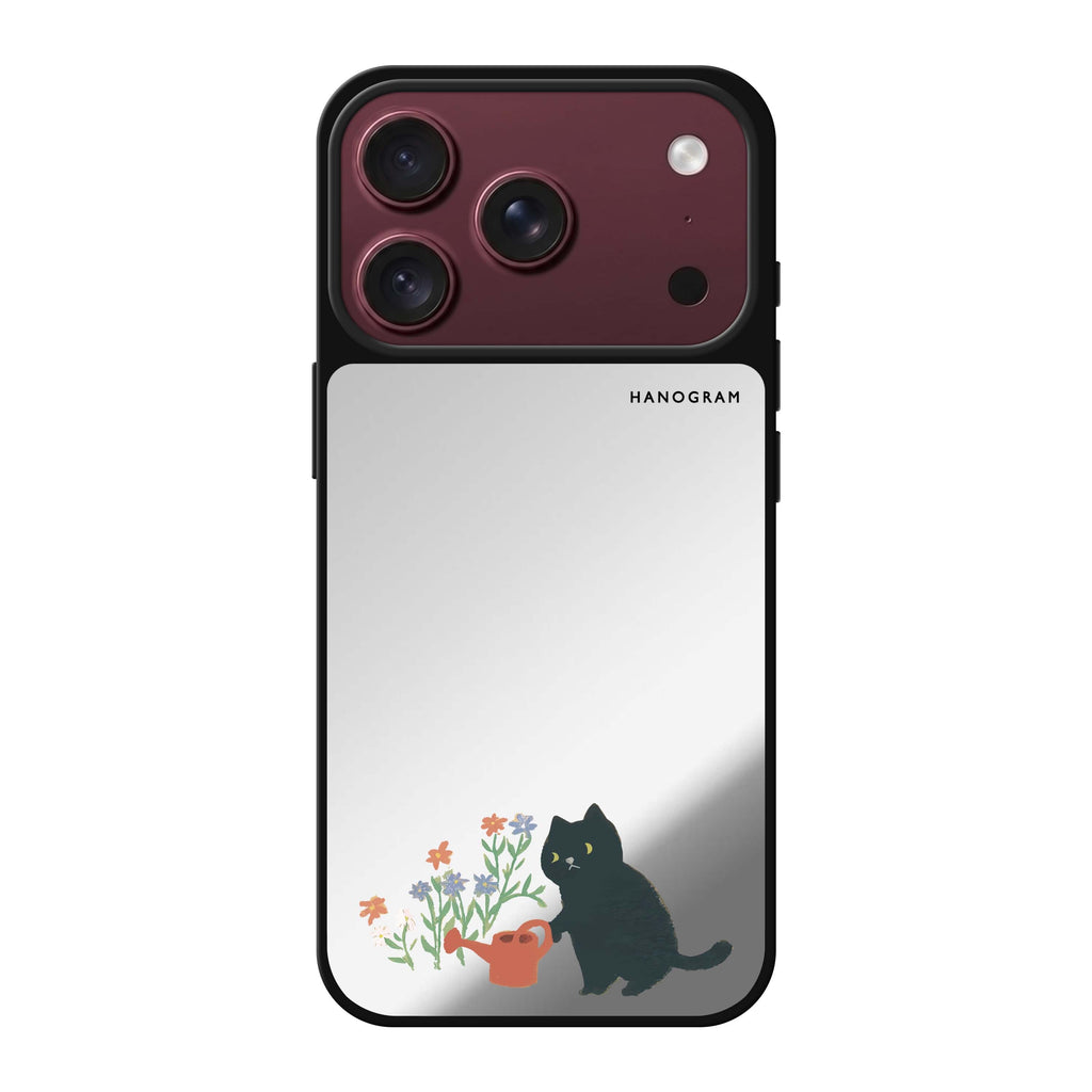 Purrfect Gardener cat animal cute iPhone 18 Pro Max mirror case
