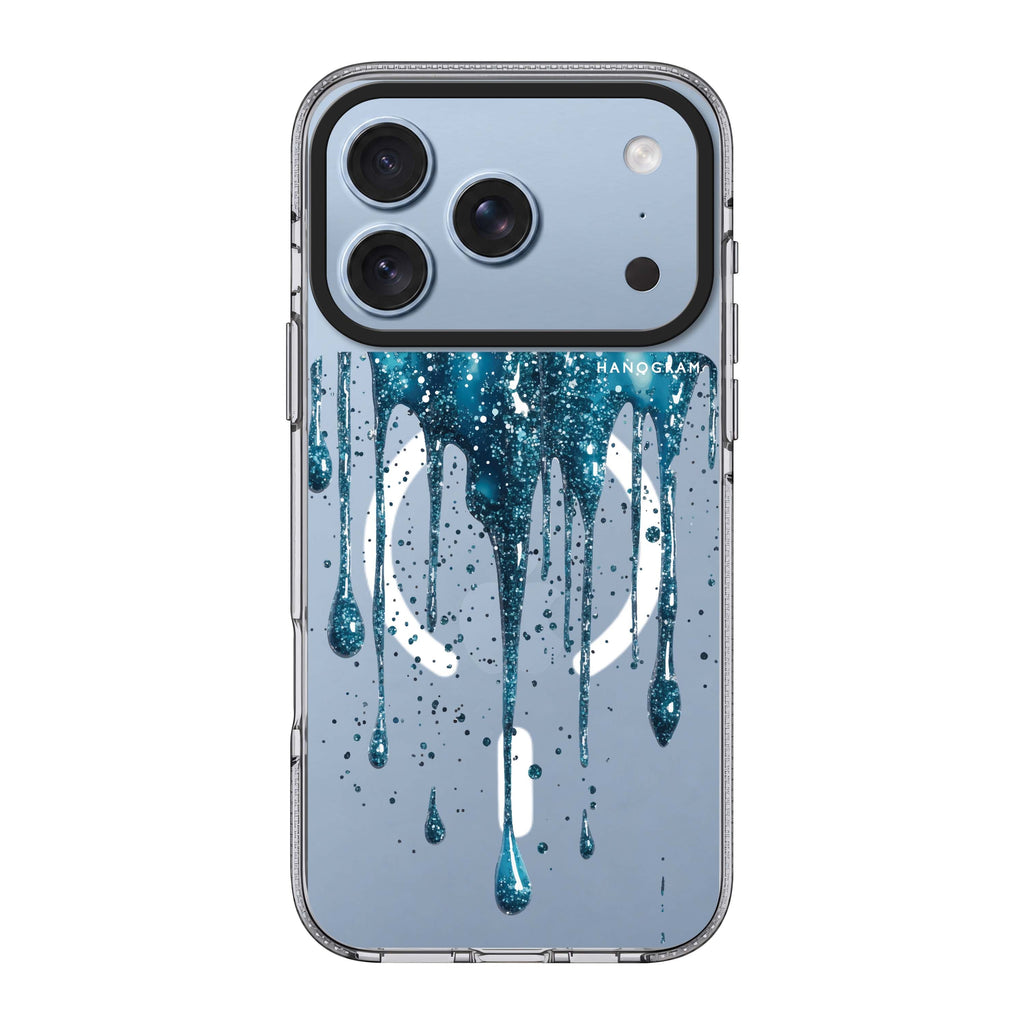 Aqua Shimmer Ultra Clear Case