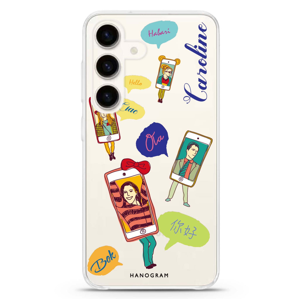 Phone Call Samsung Galaxy Ultra Clear Case
