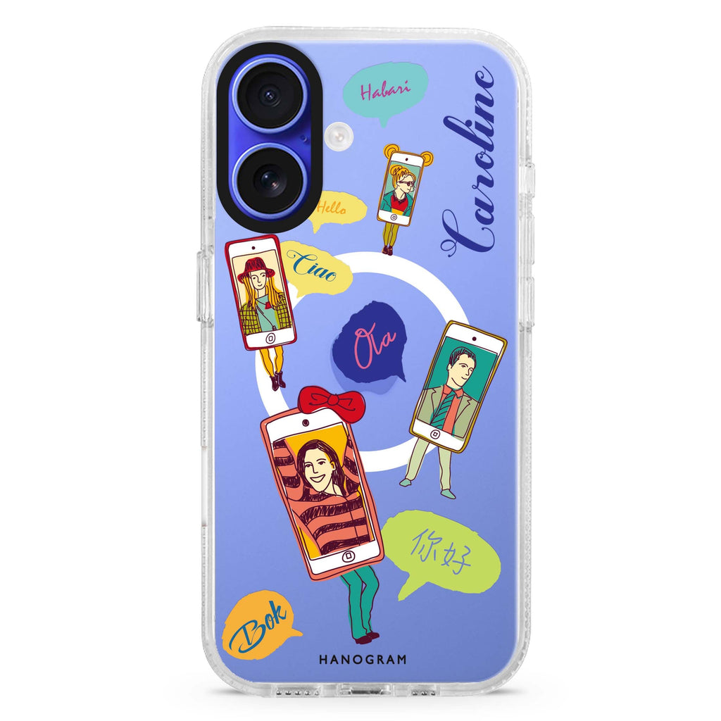 Phone Call MagSafe Compatible iPhone 16 Ultra Clear Case - Personalized and Stylish Protection