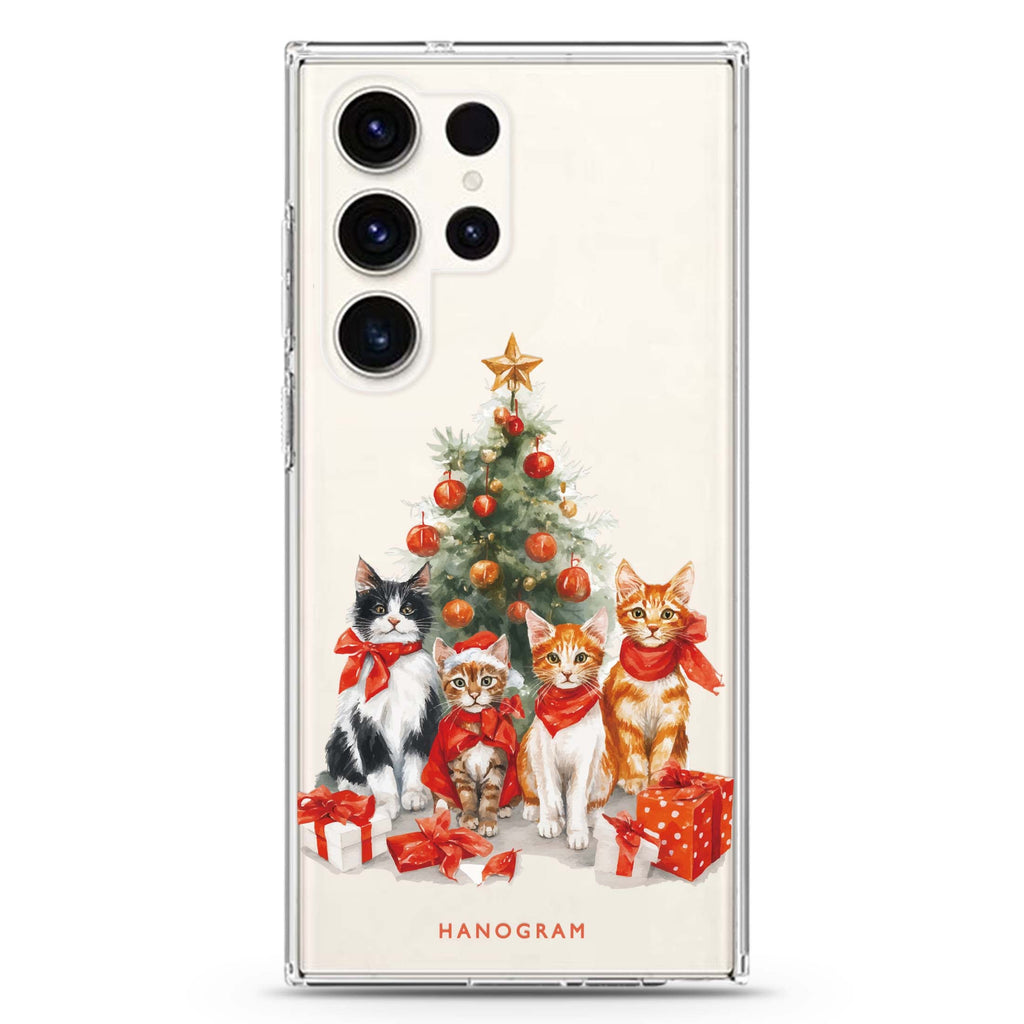 Holiday Kitty Crew Samsung Galaxy Ultra Clear Case