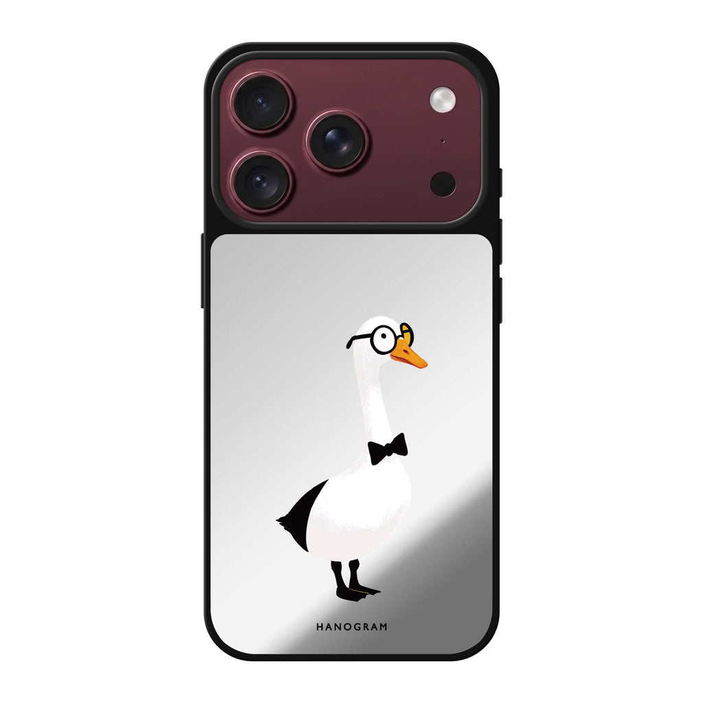 Gentleman Goose bird animal iPhone 18 Pro Max mirror case
