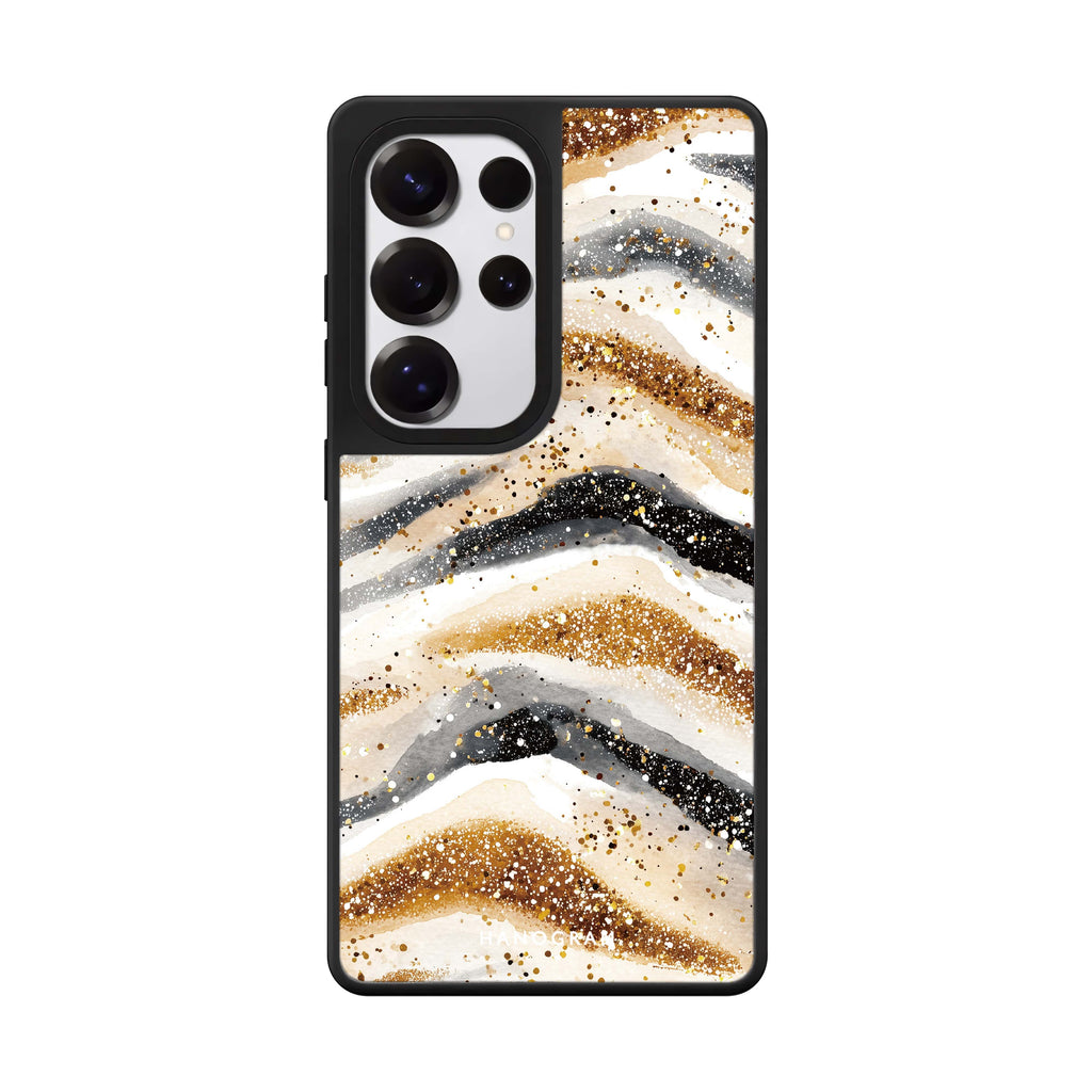 Golden Stripes Mirror Case