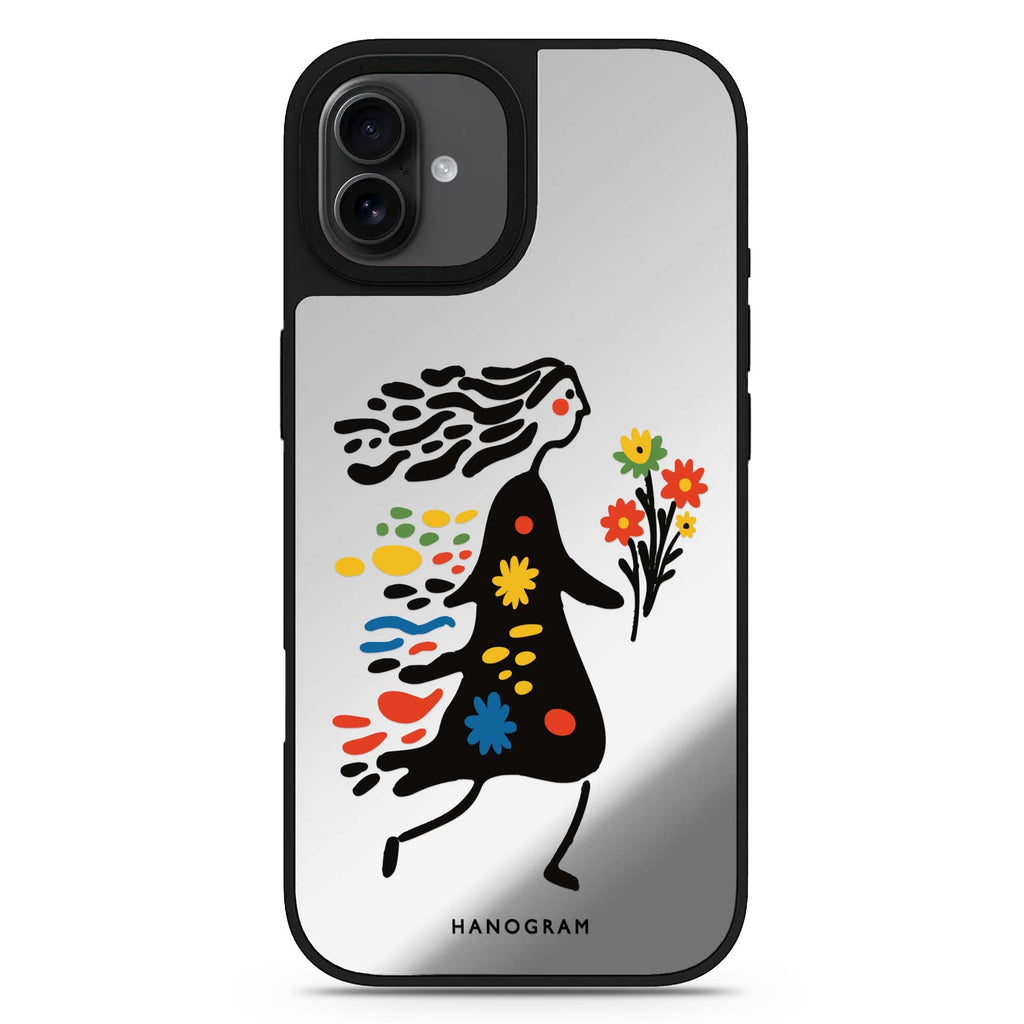 Chasing Blooms iPhone 17 mirror case