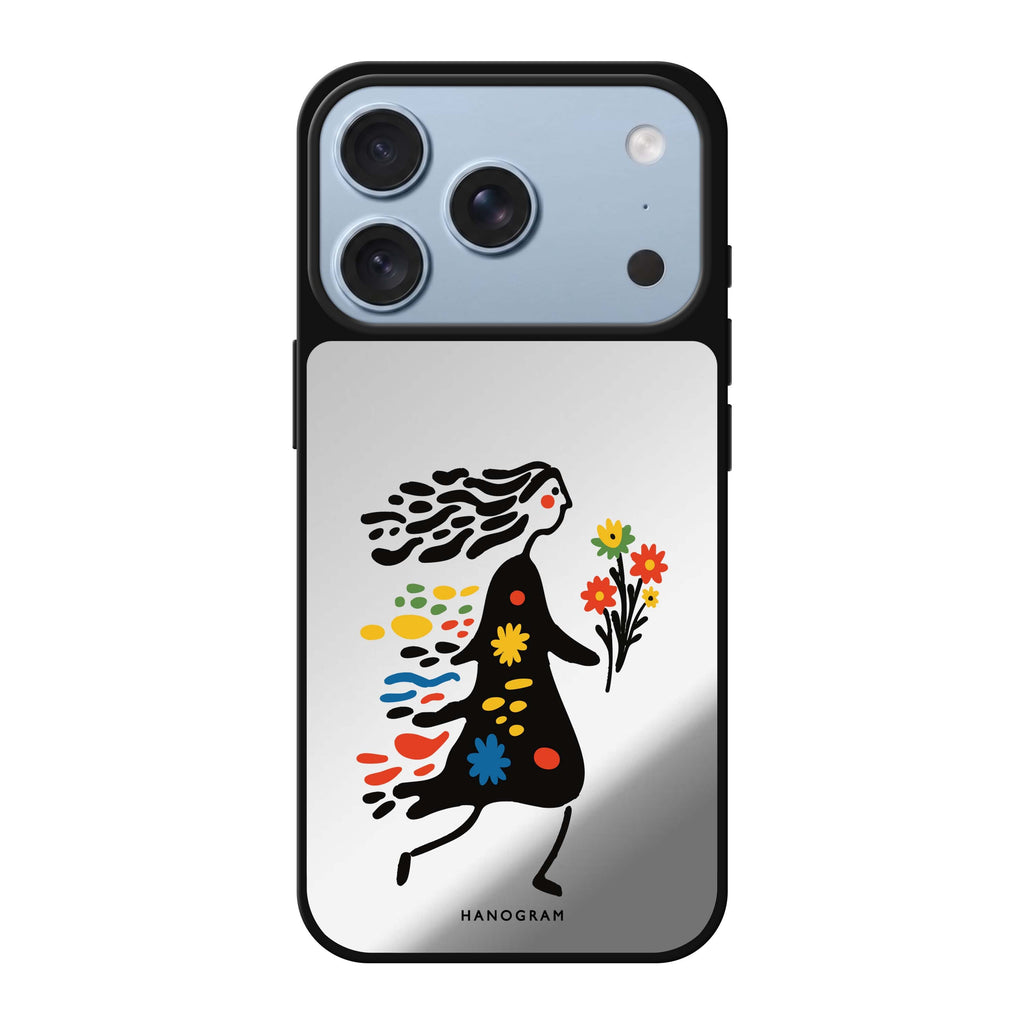 Chasing Blooms spring flower floral iPhone 18 Pro Max mirror case