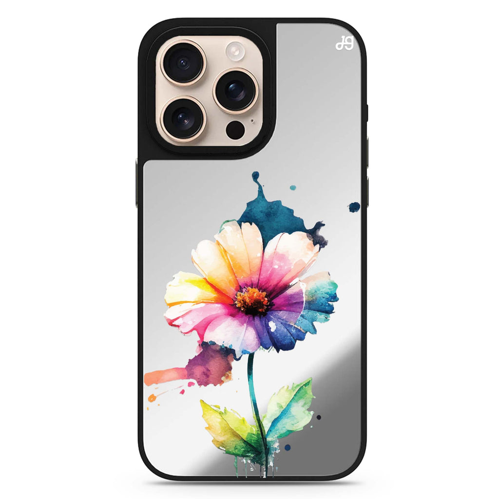 A Beautiful Flower floral design iPhone 16/15/14 Pro Max & Pro mirror case